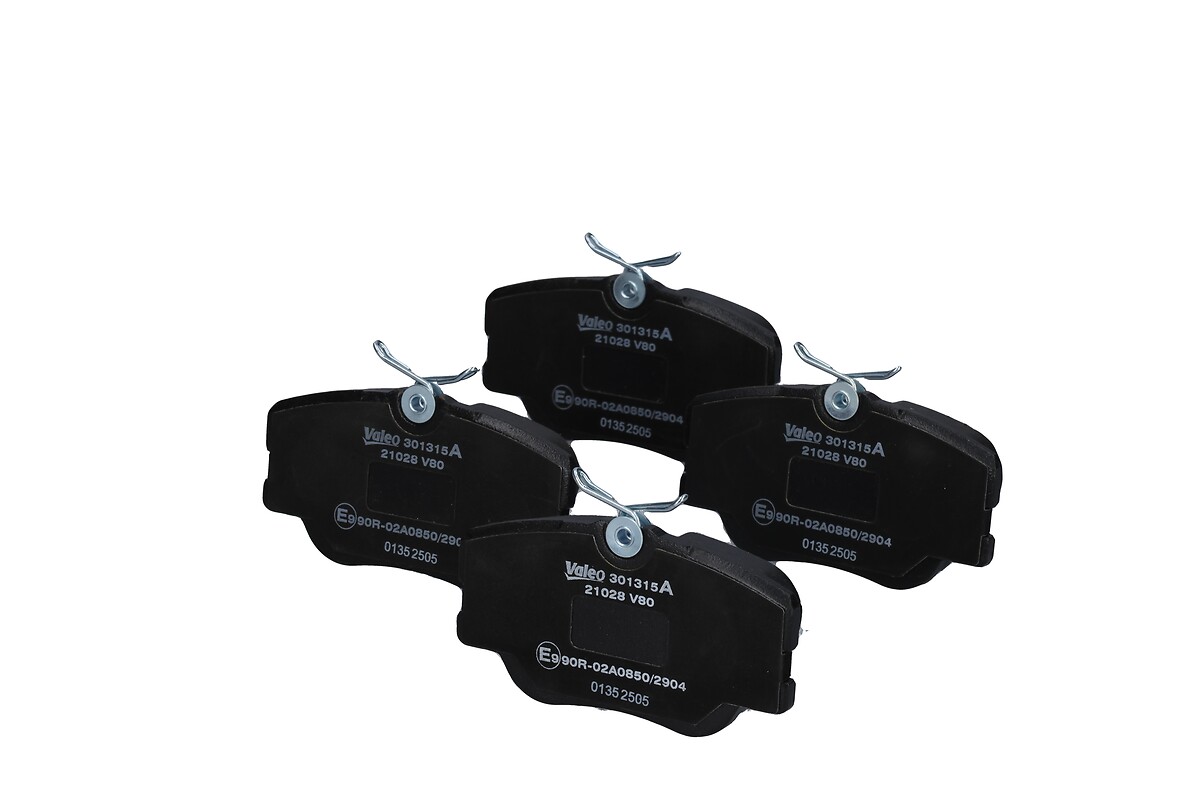 Jeu de 4 plaquettes de frein VALEO ref. 301315A